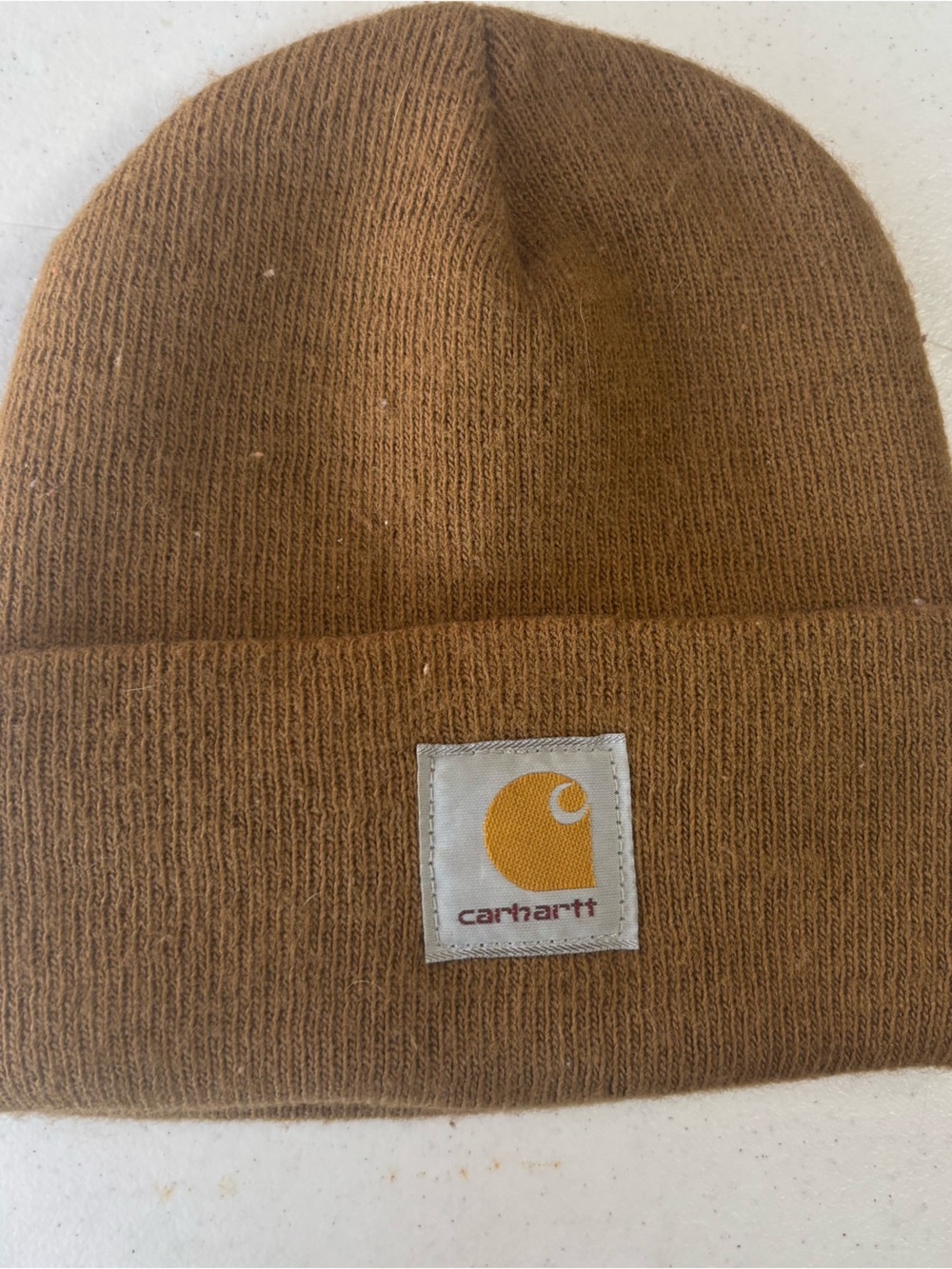 Carhartt Made in USA Knit Beanie Brown A18 Cuffed Watch Hat OSFA Classic